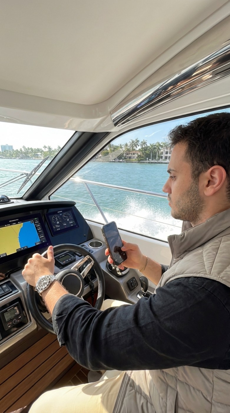 Miami Yacht Steering Coastal Run